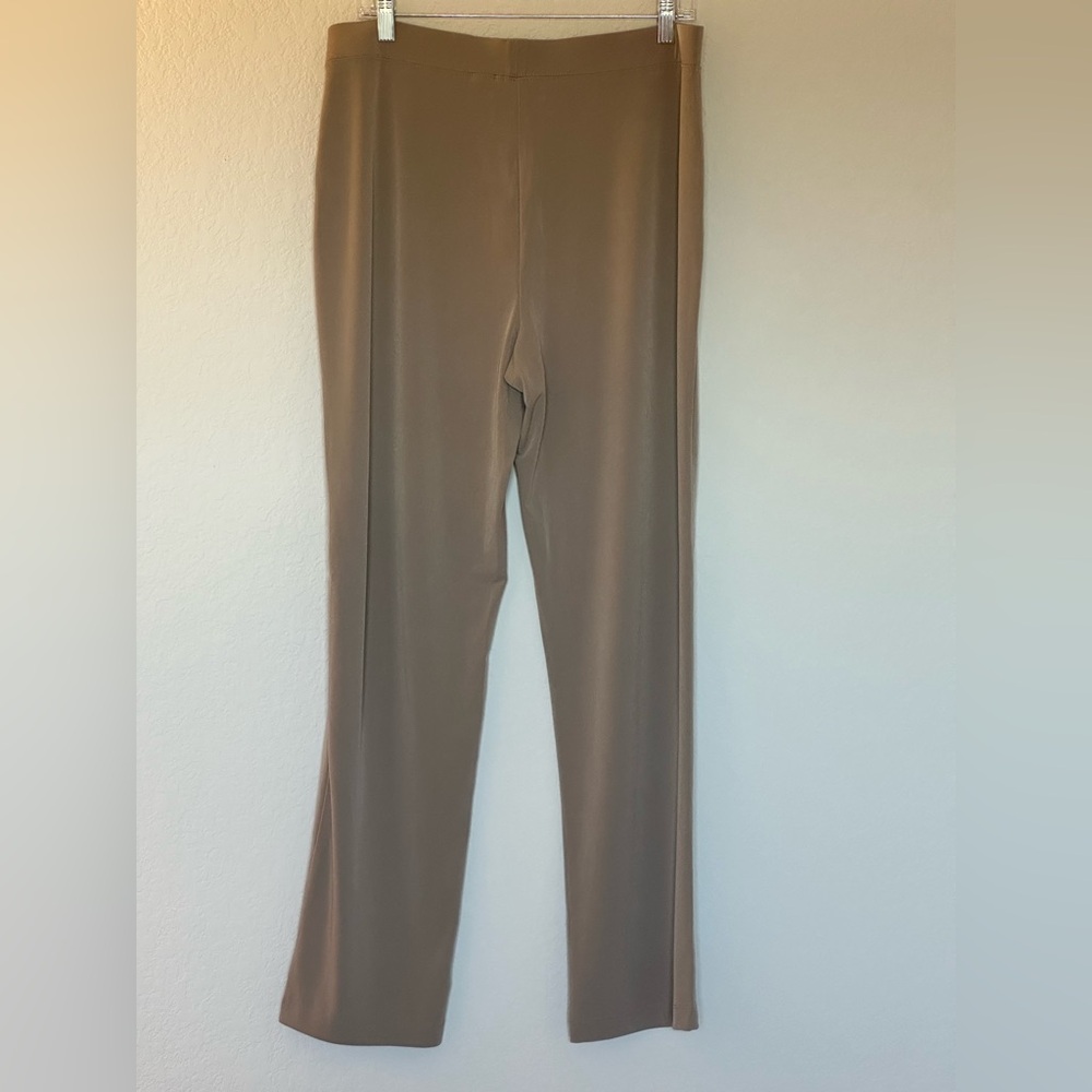 NWOT Susan Graver Liquid Knit Women's Tan Pants - Medium - Picture 5 of 14